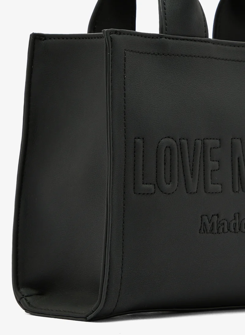 Love Moschino Signature Love GRS PU Shopper Tote